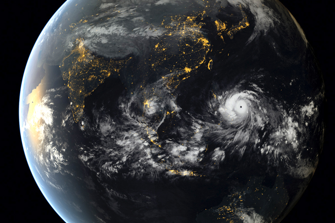 Tufão nas Filipinas
